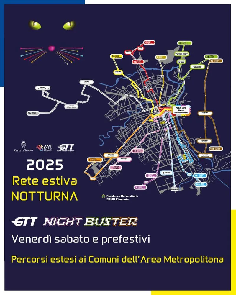 RIVALTA - Attivo per tutto il mese di agosto il servizio Night Buster