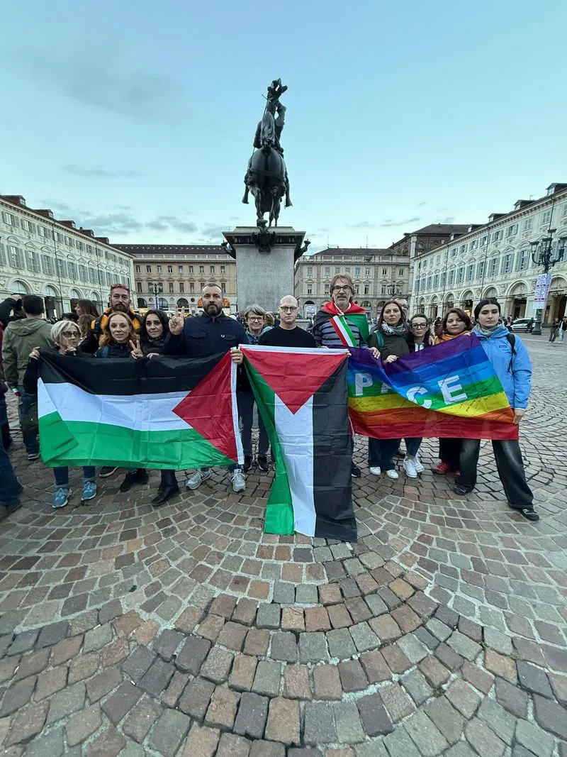 RIVALTA-NICHELINO-BEINASCO - Più di 250 persone alla Local march for Gaza fino a Torino - FOTO