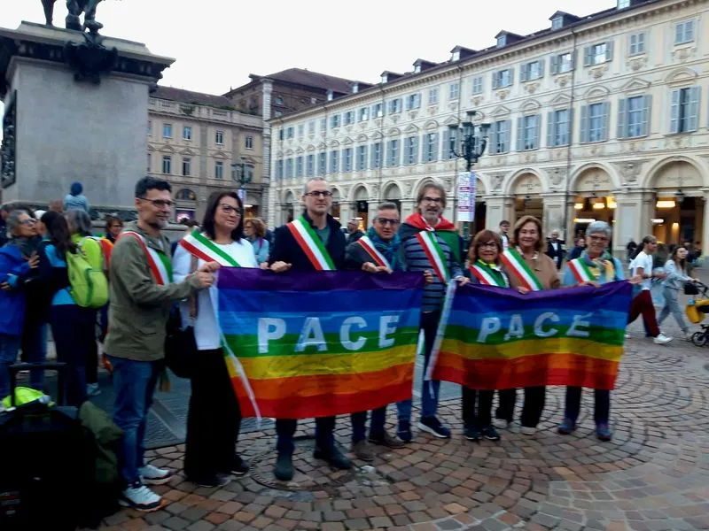 RIVALTA-NICHELINO-BEINASCO - Più di 250 persone alla Local march for Gaza fino a Torino - FOTO