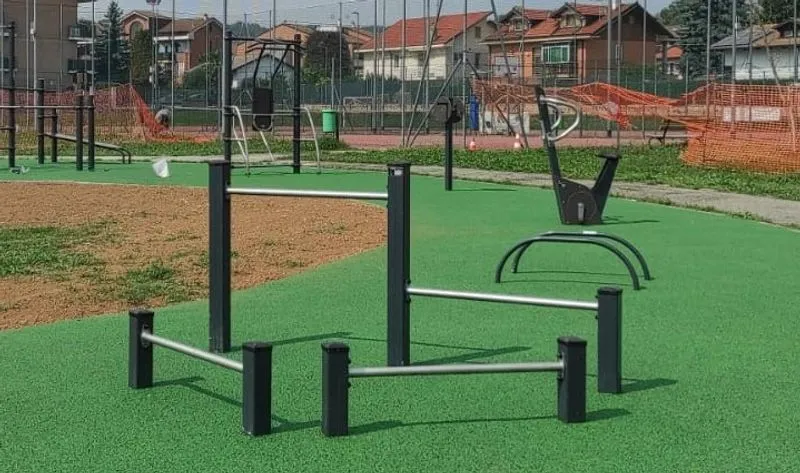 RIVALTA - Pronta la nuova palestra a cielo aperto di via Trento - FOTO