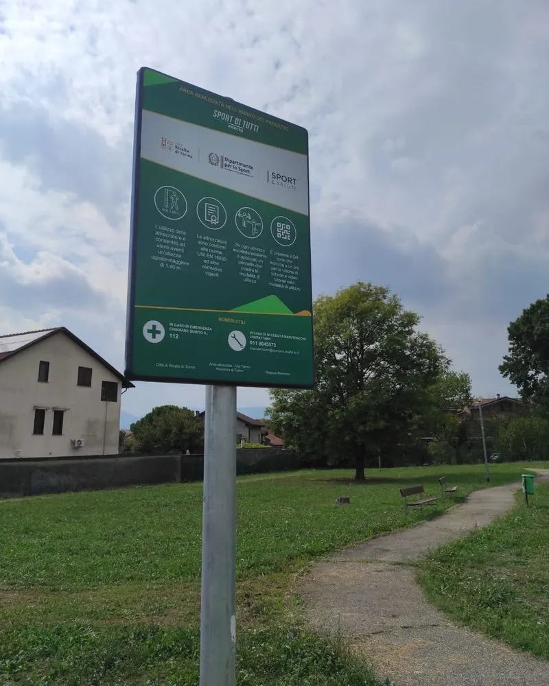 RIVALTA - Pronta la nuova palestra a cielo aperto di via Trento - FOTO