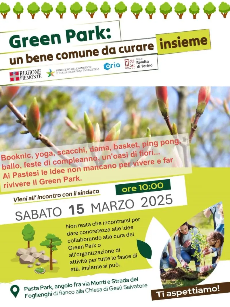 RIVALTA - Green Park: un bene comune da curare insieme