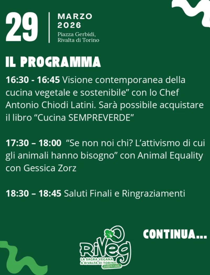 RIVALTA - RiVeg, la sagra che unisce cucina vegetale e tradizione di paese