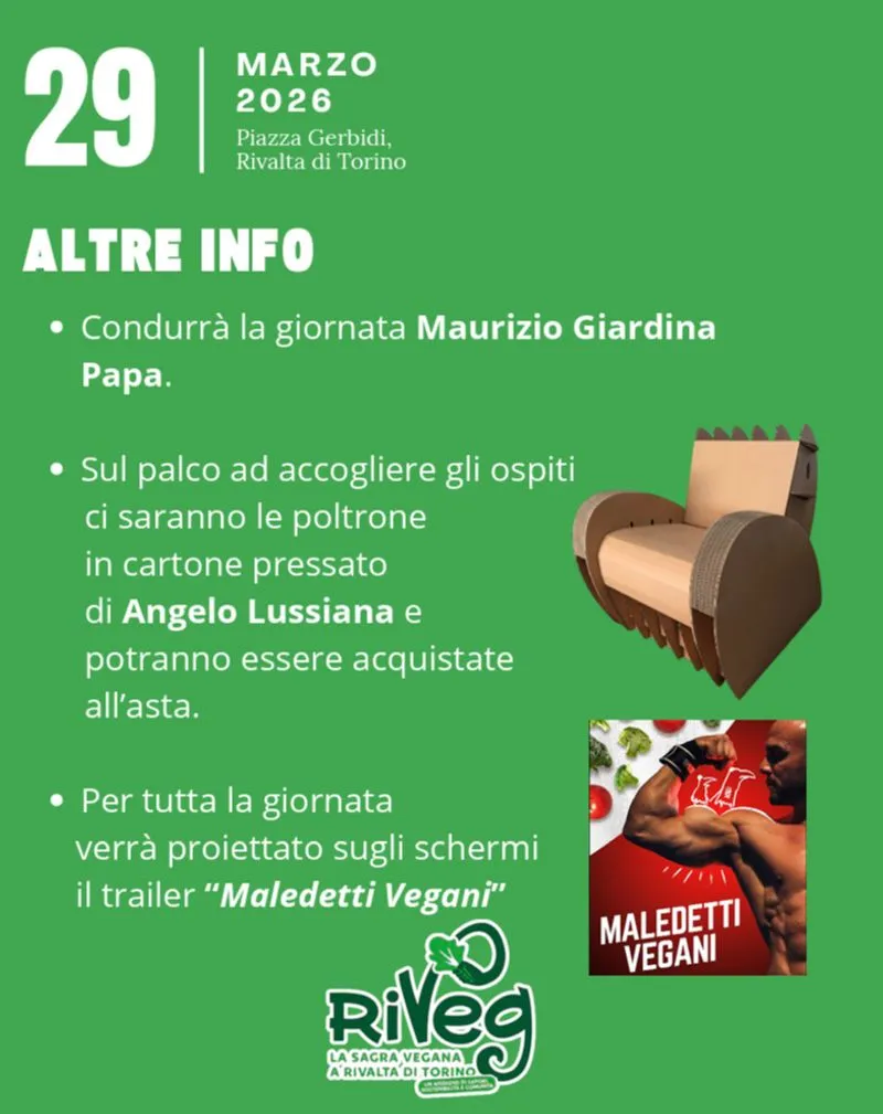 RIVALTA - RiVeg, la sagra che unisce cucina vegetale e tradizione di paese