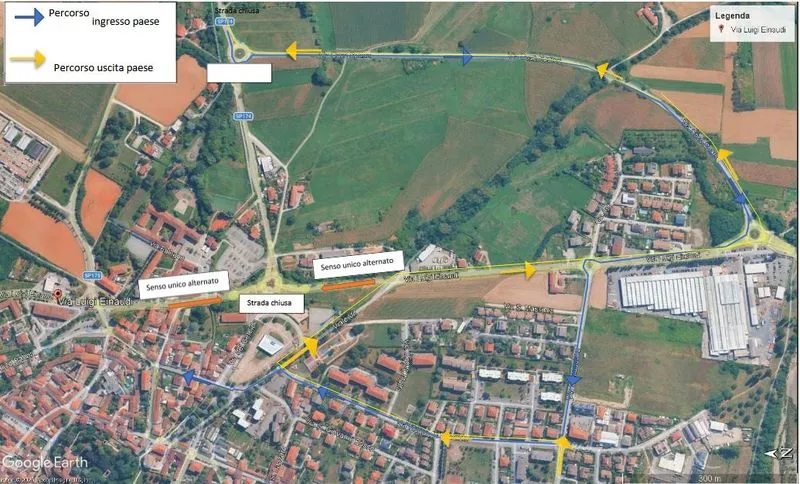 RIVALTA - Da sabato mattina riapre via San Luigi al transito veicolare