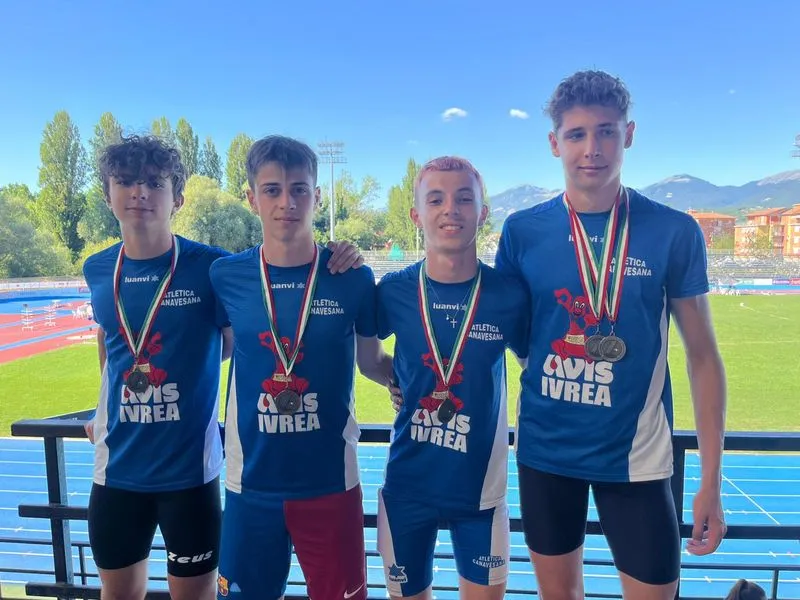 ATLETICA CANAVESANA - Campionati italiani su pista, risultati eccellenti per gli allievi e allieve dell'Avis - FOTO