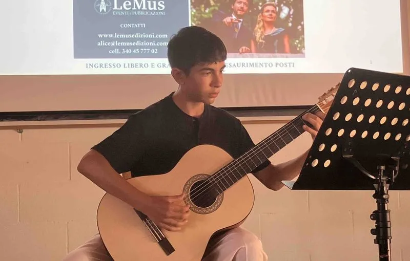 RIVAROLO CANAVESE - Nicolò Simonetta a 13 anni incanta il pubblico del festival