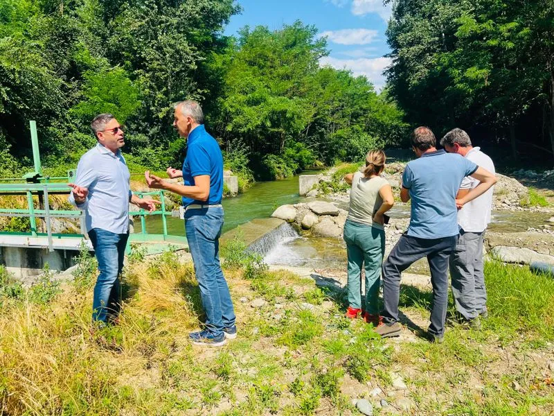 RIVAROLO CANAVESE - Sopralluogo sul torrente Orco con il consigliere regionale Sergio Bartoli - FOTO