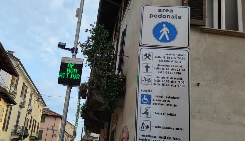 RIVAROLO CANAVESE - Attenzione all'area pedonale in centro, da oggi scattano le multe - ECCO DOVE