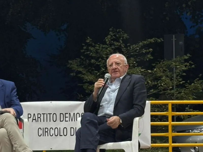 RIVOLI - Guerre, Sanità e Sicurezza: il governatore della Campania, Vincenzo De Luca, alla Festa de l’Unità - FOTO