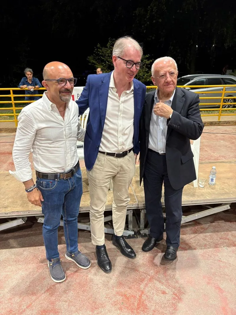 RIVOLI - Guerre, Sanità e Sicurezza: il governatore della Campania, Vincenzo De Luca, alla Festa de l’Unità - FOTO