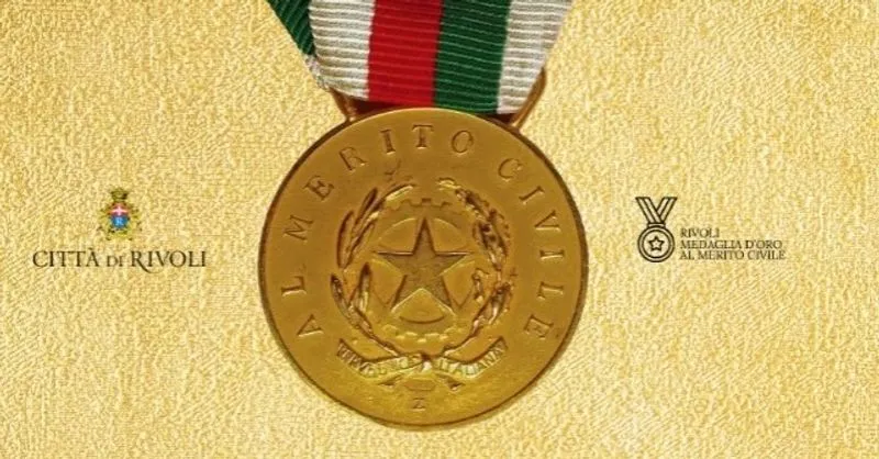 RIVOLI - Grande festa per la consegna della Medaglia d'Oro al Merito Civile da parte del Presidente Mattarella