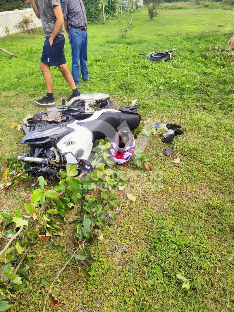 INCIDENTE A ROBASSOMERO - Moto finisce fuori strada: grave centauro - FOTO