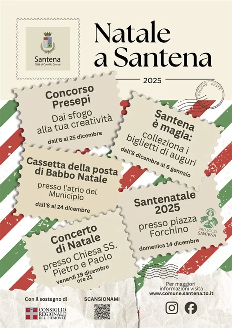 SANTENA - Un Natale magico con le cartoline da collezione illustrate dagli studenti delle medie