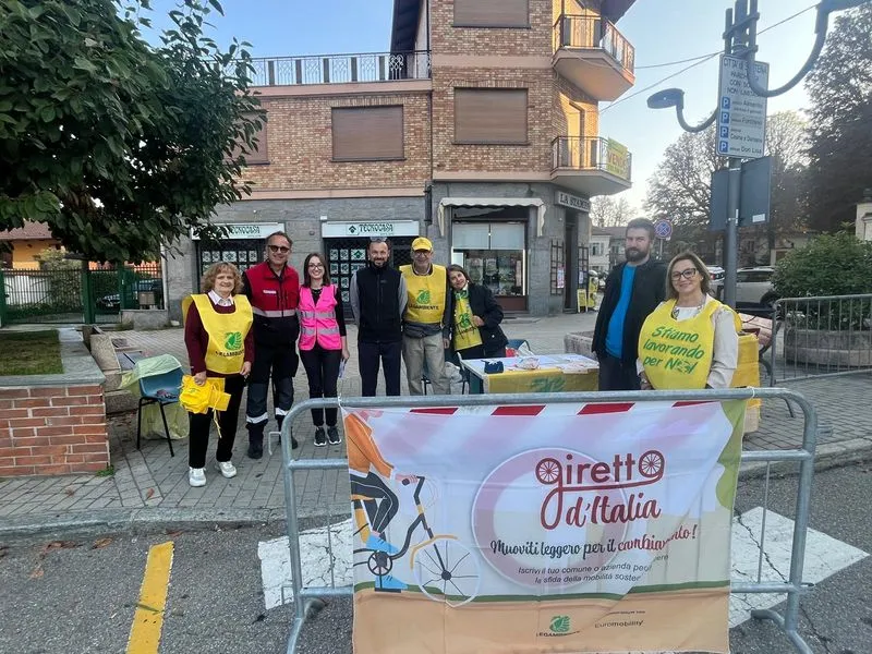 SANTENA - Giretto d'Italia, 600 passaggi tra Pedibus, Bicibus e spostamenti sostenibili