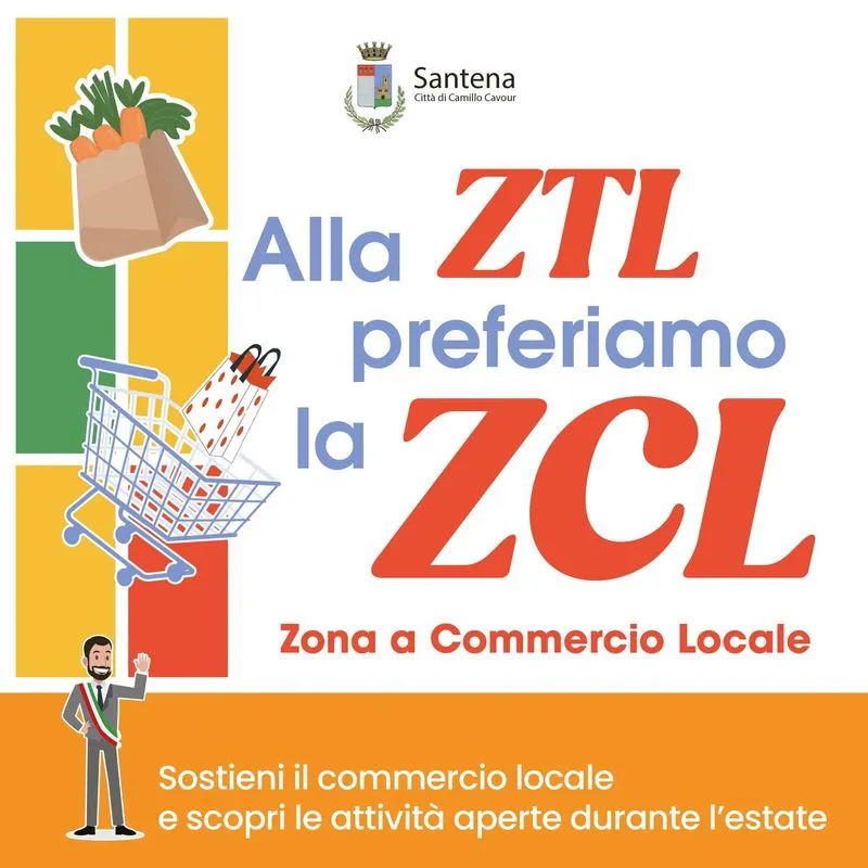 SANTENA - Il Comune sostiene le attività aperte d'estate: «Alla Ztl preferiamo la zona a commercio locale»