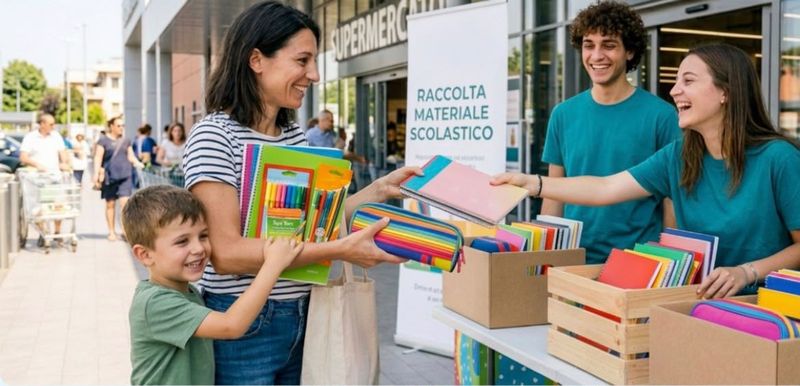 TORINO SUD - «Di penna in penna si fa un astuccio»: una giornata di raccolta materiale scolastico