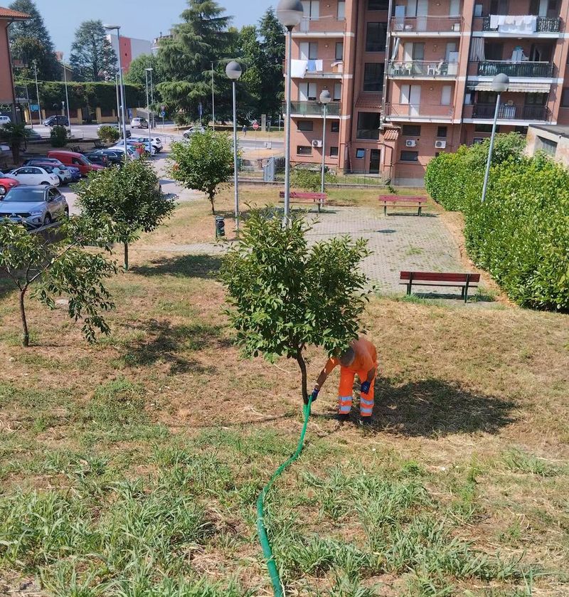 TROFARELLO - Le manutenzioni diffuse sul territorio non si sono fermate neanche nel mese di agosto - FOTO