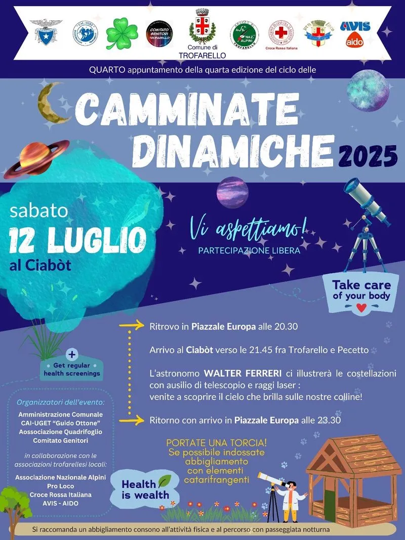 TROFARELLO - Quarta tappa delle «Camminate Dinamiche 2025»