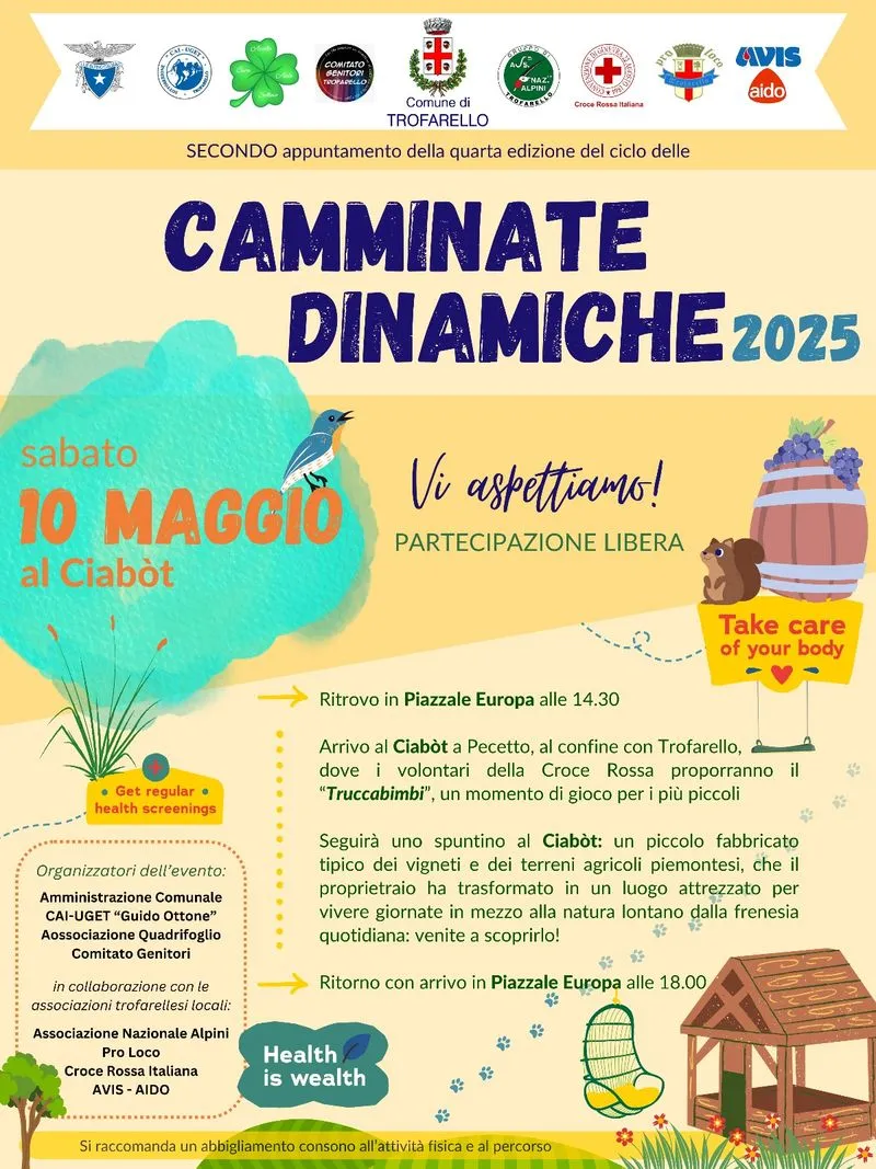 TROFARELLO - Secondo appuntamento con le «Camminate Dinamiche»