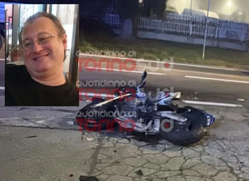 CAMBIANO - Scontro auto-moto, ha perso la vita un motociclista di Trofarello