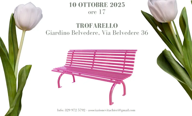 TROFARELLO - Lotta ai tumori, arriva la Panchina Rosa della Prevenzione