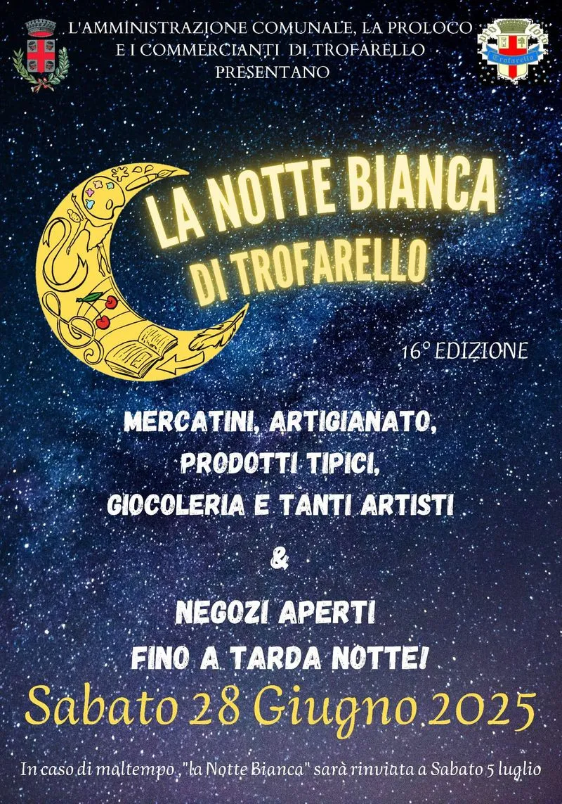TROFARELLO - Tutto pronto per la «Notte Bianca» con musica, punti ristoro, negozi aperti