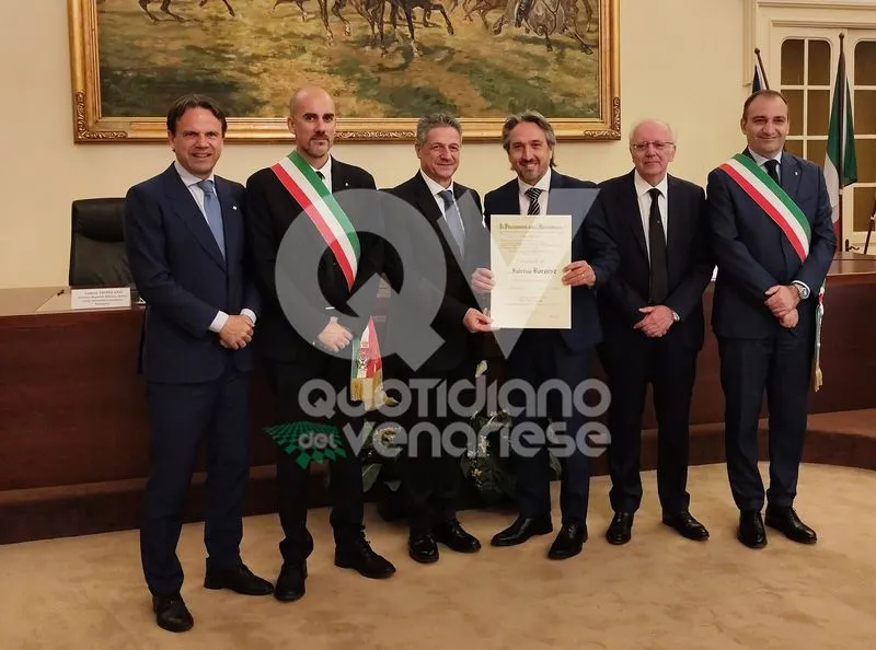 VENARIA - Quattro nuovi Cavalieri della Repubblica: Amato, Baffigo, Borgese e l'ex sindaco Catania - FOTO