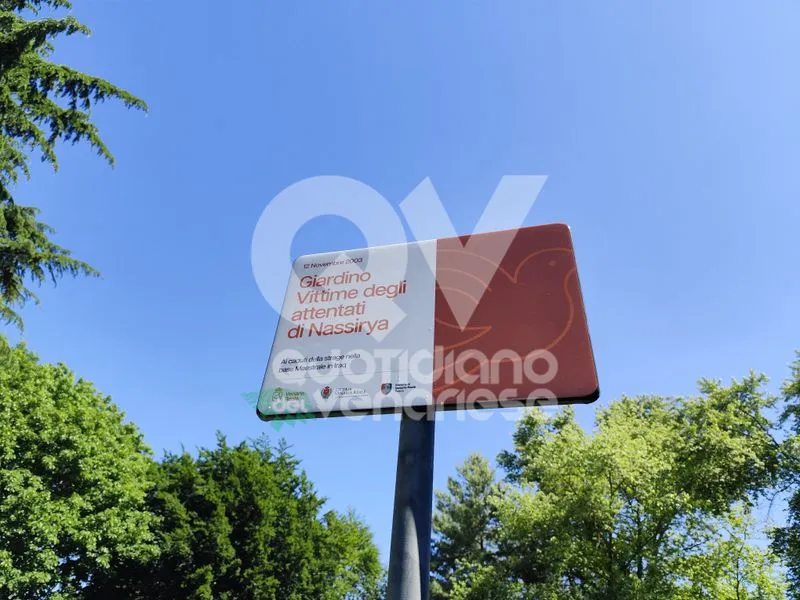 VENARIA - Nel parco Salvo d'Acquisto il giardino «Vittime della strage di Nassiriya» - FOTO