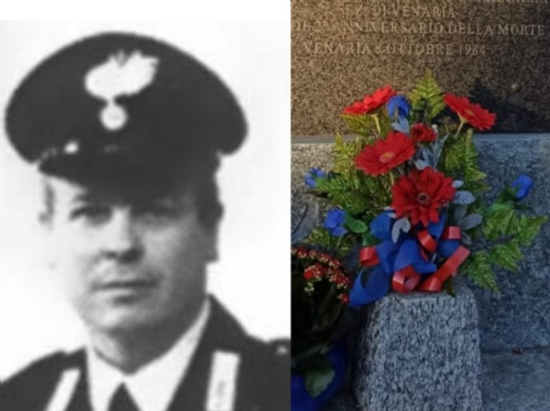 VENARIA - 44 anni dopo la sua tragica morte, la Città ricorda il vicebrigadiere dei Carabinieri Benito Atzei