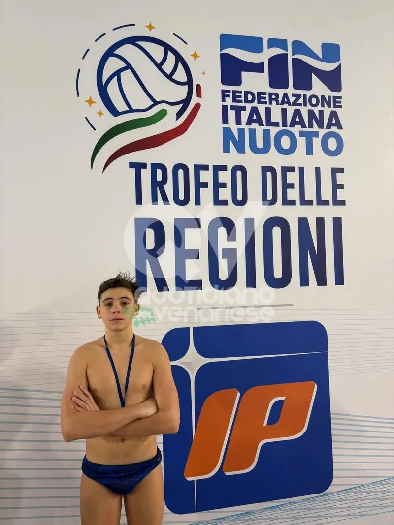 VENARIA - Diego Staiano, promessa della Pallanuoto, protagonista al Trofeo delle Regioni - FOTO