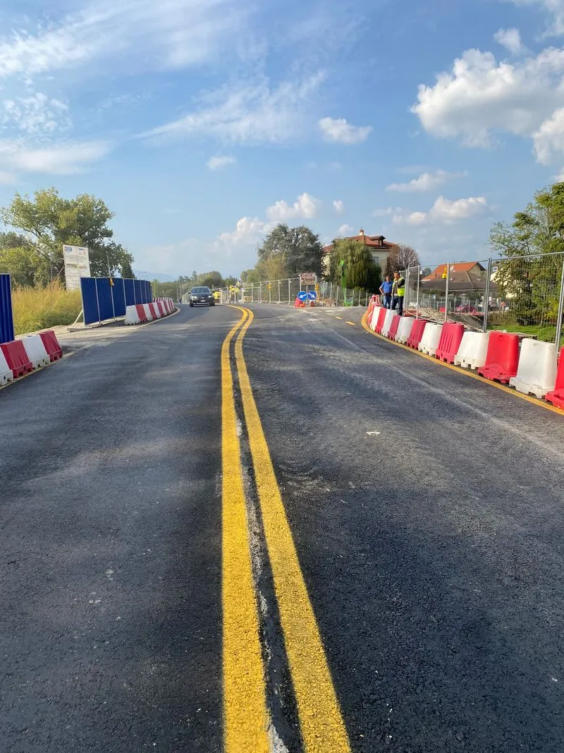 VENARIA - Lavori per il ponte sul Ceronda: dal 1 ottobre torna il doppio senso di circolazione e l'accesso in via Stefanat - FOTO