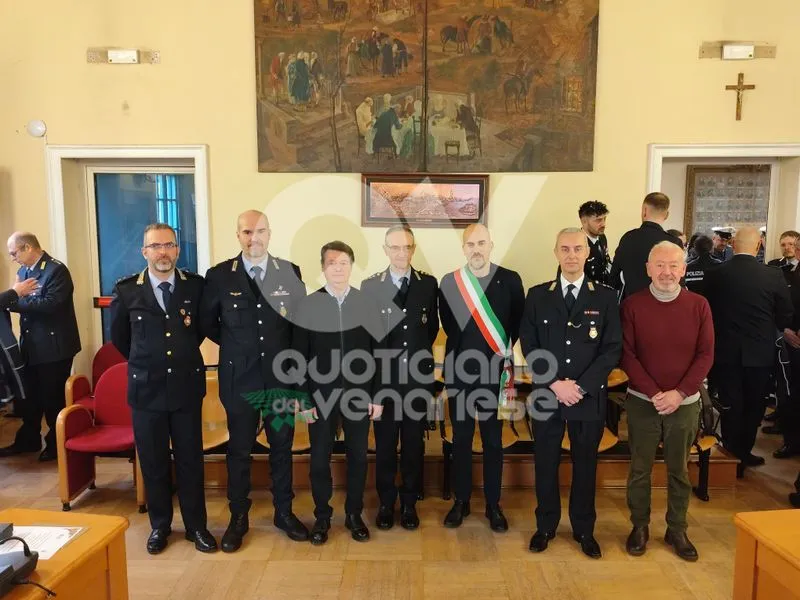 VENARIA - La Polizia Locale celebra il suo Patrono, San Sebastiano: premiati gli agenti meritevoli - FOTO