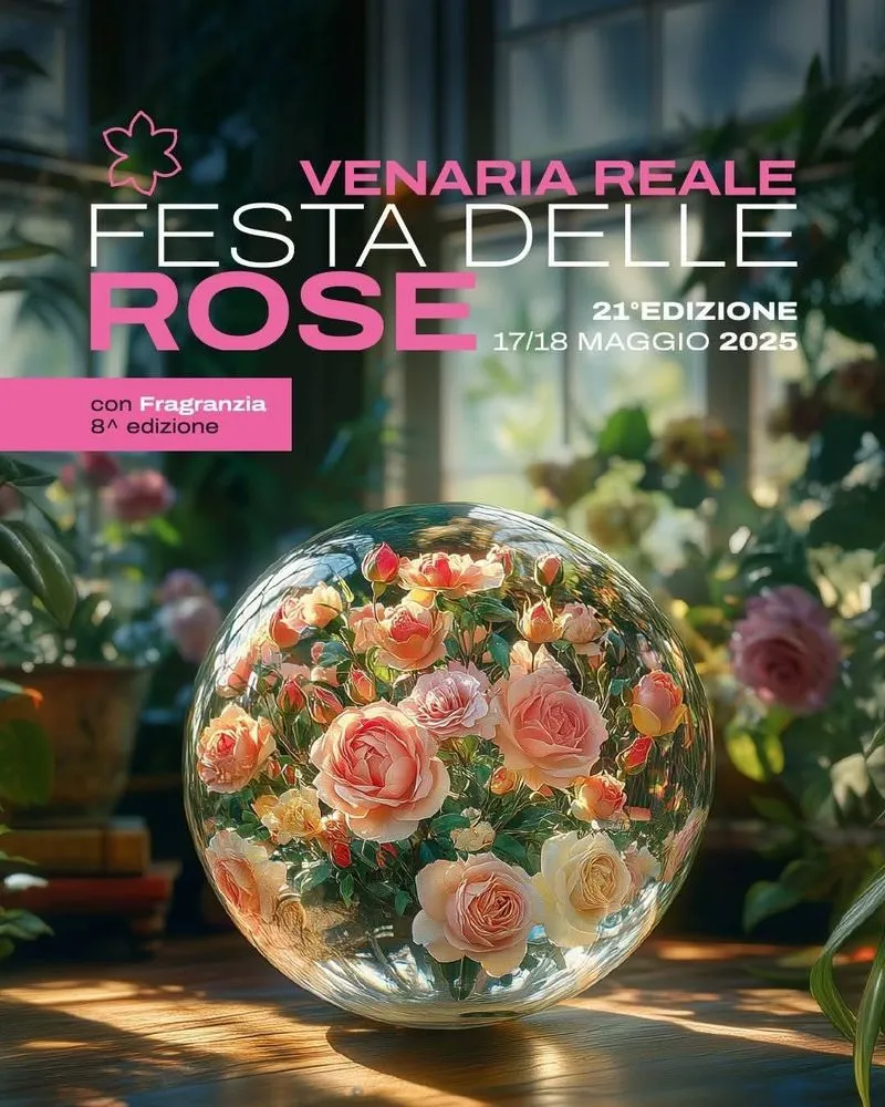 VENARIA - Iniziano la «Festa delle Rose» e «Fragranzia»: IL PROGRAMMA DI SABATO 17 MAGGIO