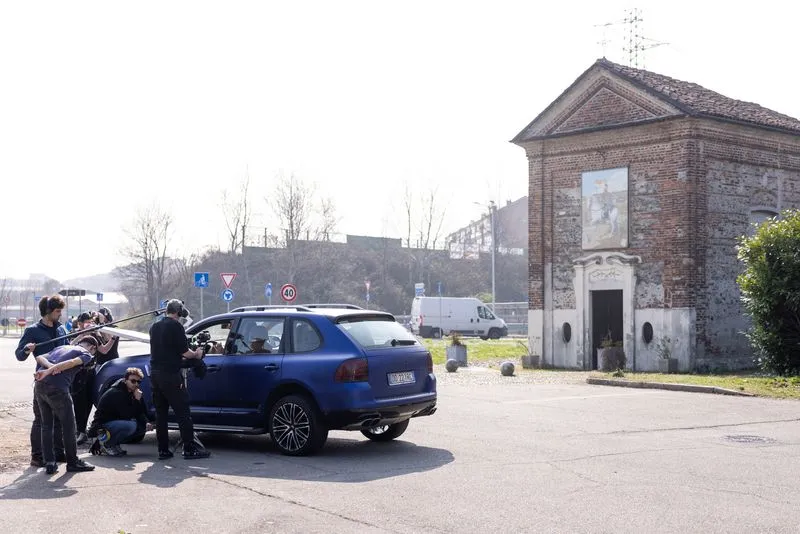 VENARIA - La Reale teatro delle riprese del cortometraggio «Brianza» del torinese Simone Catania - FOTO