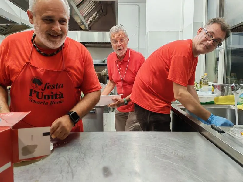 VENARIA - Con l'intervista al presidente del Pd, Stefano Bonaccini, si è conclusa la «Festa dell'Unità» - FOTO