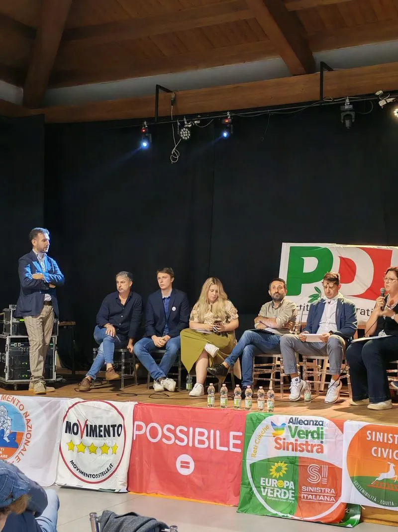 VENARIA - Con l'intervista al presidente del Pd, Stefano Bonaccini, si è conclusa la «Festa dell'Unità» - FOTO