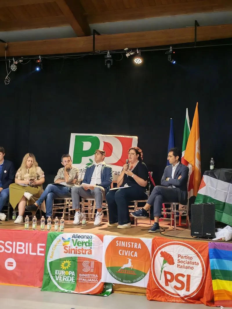 VENARIA - Con l'intervista al presidente del Pd, Stefano Bonaccini, si è conclusa la «Festa dell'Unità» - FOTO