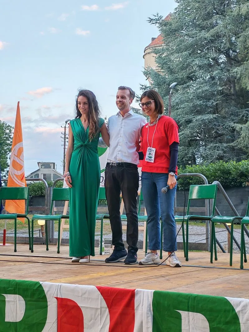 VENARIA - Con l'intervista al presidente del Pd, Stefano Bonaccini, si è conclusa la «Festa dell'Unità» - FOTO