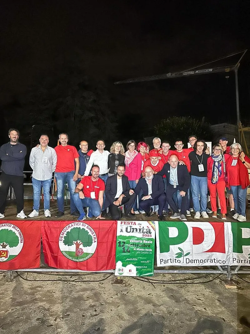 VENARIA - Con l'intervista al presidente del Pd, Stefano Bonaccini, si è conclusa la «Festa dell'Unità» - FOTO