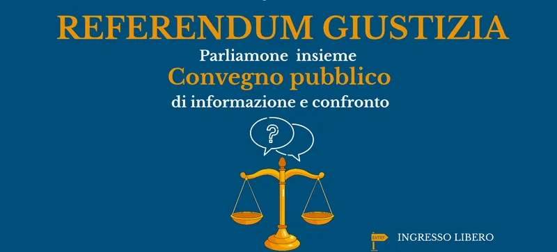 VENARIA - Al Concordia martedì pomeriggio il convegno «Referendum sulla Giustizia: parliamone insieme»