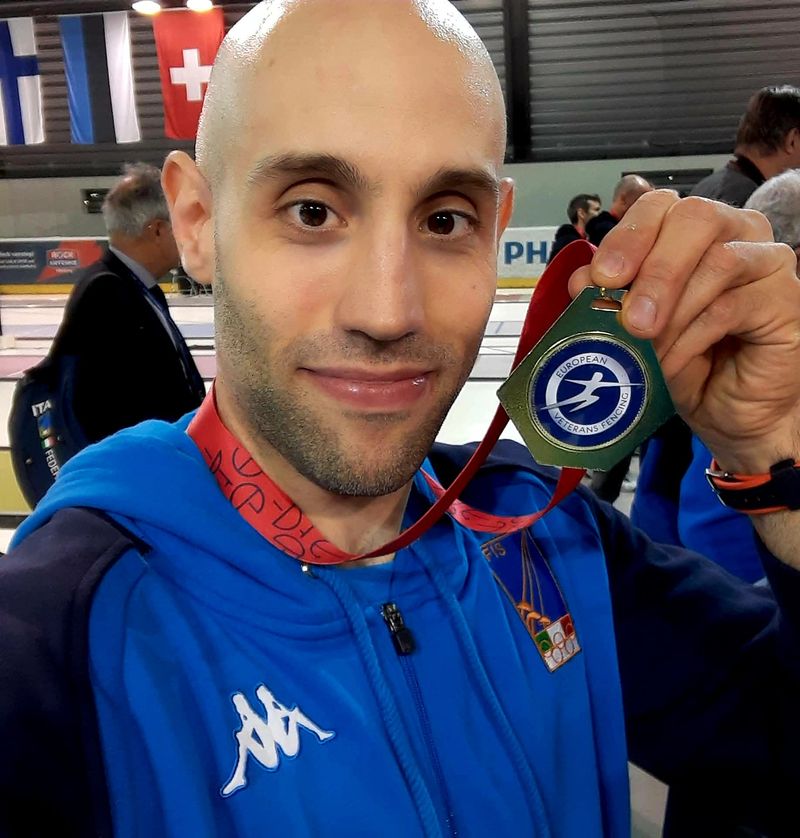VENARIA - Un «venariese adottivo» ai Mondiali Master di Fioretto a Tiblisi: è Pietro D'Attelis - FOTO