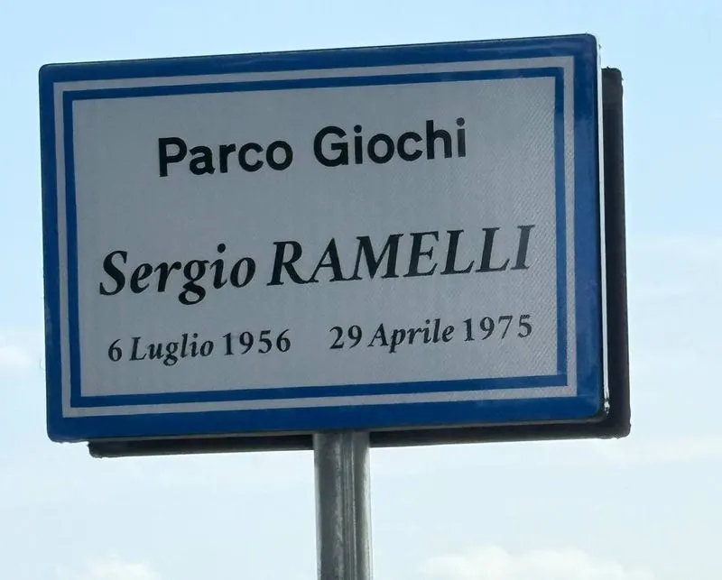 VEROLENGO - Inaugurato il parco giochi alla memoria di Sergio Ramelli