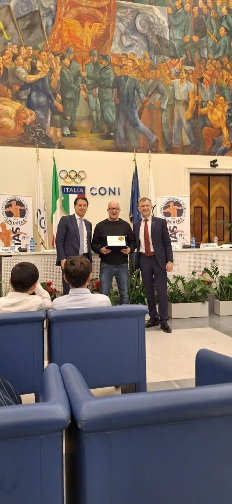 VINOVO - Alfredo Mulè premiato al Coni per il suo grande impegno nel mondo dello sport - FOTO