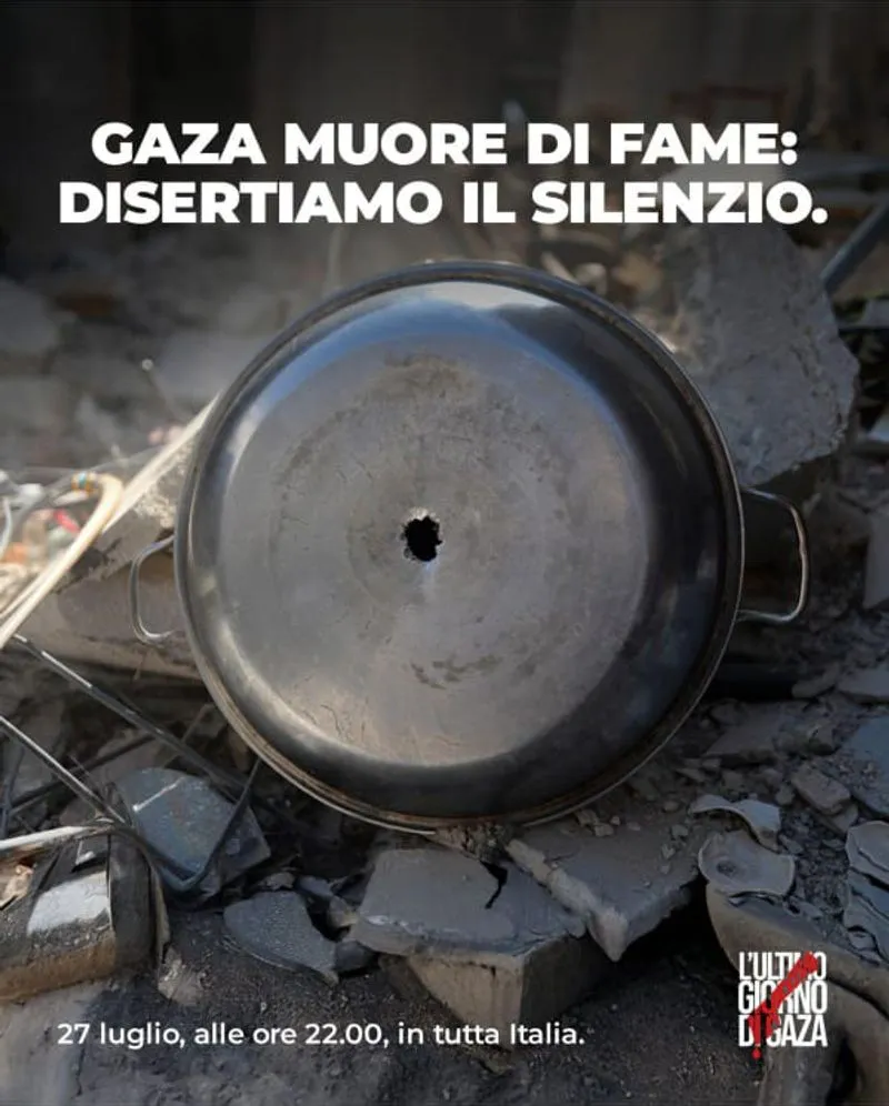 VINOVO - La sirena della torre dell'acquedotto suonerà per rompere il silenzio su Gaza