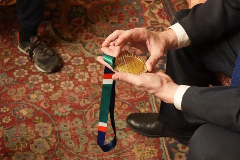 VIRLE - Il giovane campione di lotta greco-romana Francesco Fergola premiato a Torino - FOTO