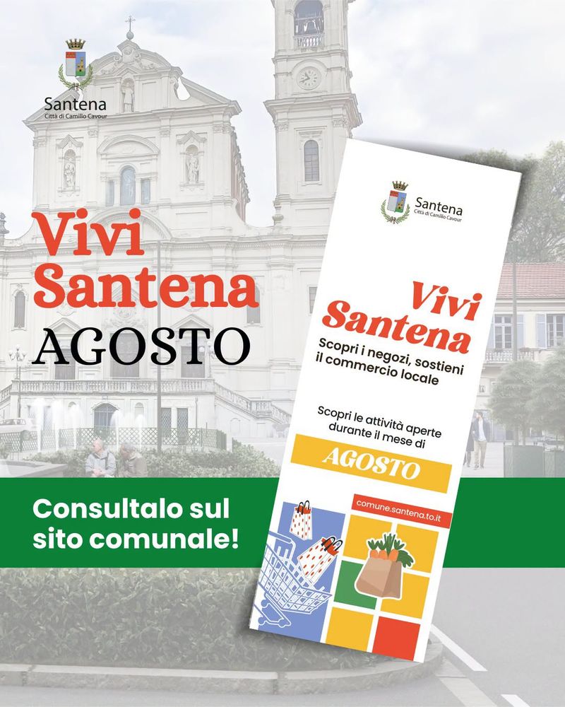 SANTENA - Torna la guida che sostiene il commercio e spiega i servizi